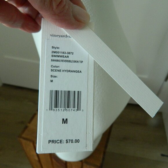 NWT Vineyard Vines Bahamas Scene Reversible 2 Pc Bikini sz Top M/Bottom L $135 - Picture 4 of 8